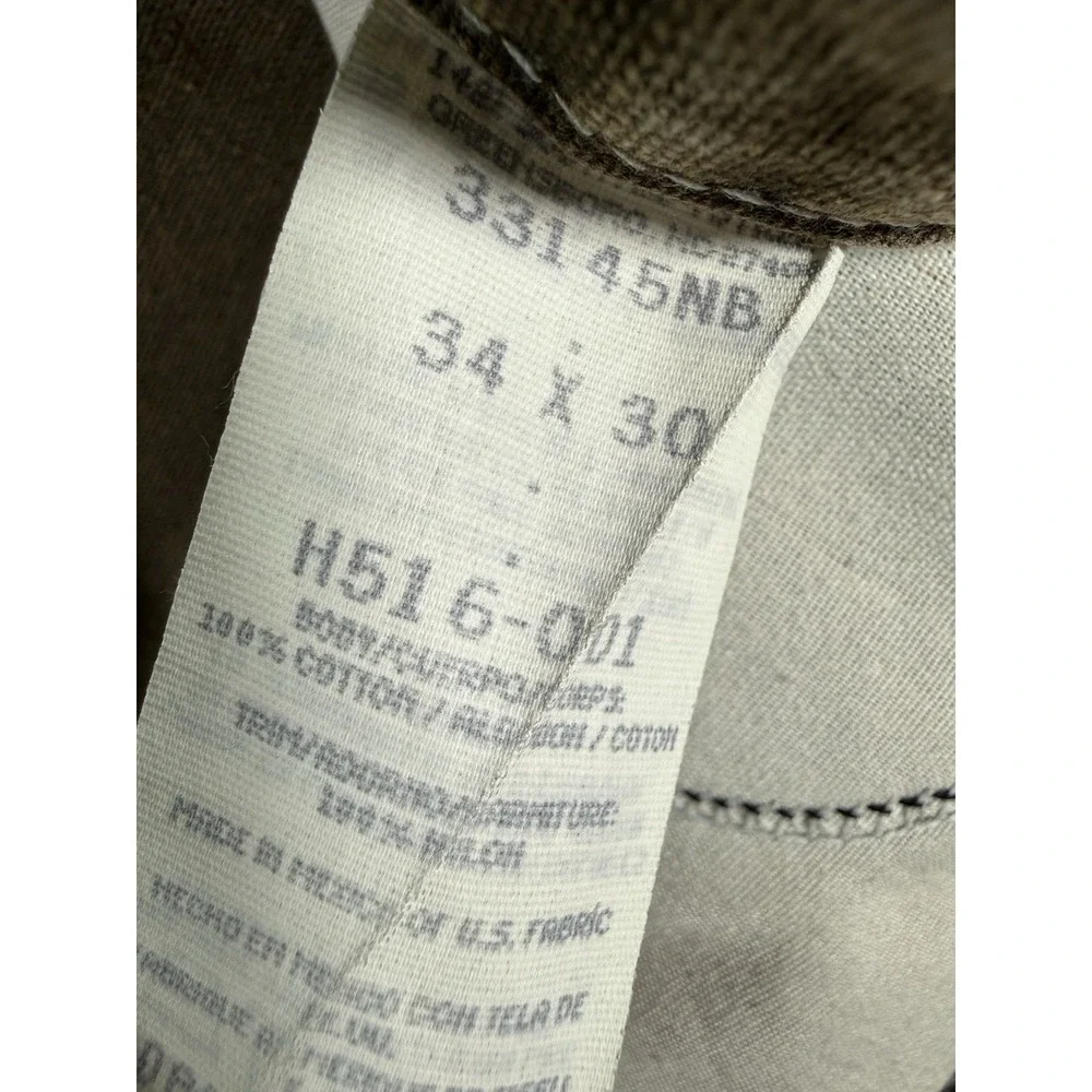 Wrangler Brush Pants Rugged Wear Mens 34x30 Brown Cotton Nylon Field Hunting
